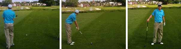 From fairway to green on the 18th From fairway to green on the 18th