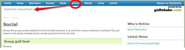 Golfshake Group Society Forums & Newsfeed